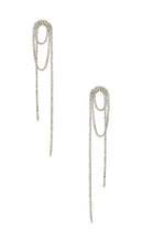 SHASHI Vroom Earrings in Metallic Silver