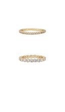 SHASHI Vroom Ring Set in Metallic Gold