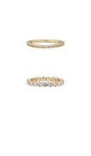 SHASHI Vroom Ring Set in Metallic Gold