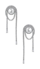 SHASHI Wren Earring in Metallic Silver