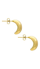 SHASHI X Revolve Crescent Hoops in Metallic Gold