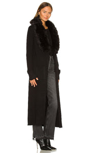 Show Me Your Mumu Lombardi Long Cardi in Black