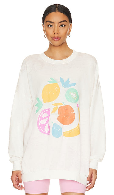 Show Me Your Mumu James Sweatshirt in White - Montre-moi ton sweat-shirt Mumu James en blanc - 给我看看你的 Mumu James 白色运动衫 - Zeig mir dein Mumu James Sweatshirt in Weiß - Show Me Your Mumu James 스웻셔츠 화이트 색상 - Mostrami la tua felpa Mumu James in bianco