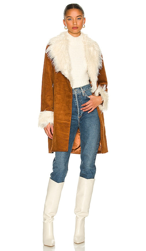 Show Me Your Mumu Penny Lane Coat in Cognac - Montre-moi ton manteau Mumu Penny Lane en cognac - 给我看看你的 Mumu Penny Lane 干邑色外套 - Zeig mir deinen Mumu Penny Lane Mantel in Cognac - Show Me Your Mumu 페니 레인 코트 코냑 색상 - Mostrami il tuo cappotto Mumu Penny Lane in cognac