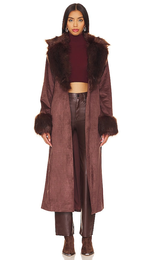 Show Me Your Mumu Penny Lane Coat in Brown - Montre-moi ton manteau Mumu Penny Lane en marron - 给我看看你的 Mumu Penny Lane 棕色外套 - Zeig mir deinen Mumu Penny Lane Mantel in Braun - Show Me Your Mumu 페니 레인 코트브라운 색상 - Mostrami il tuo cappotto Mumu Penny Lane in marrone