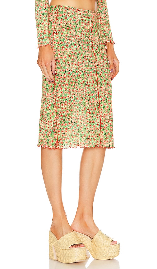 SIEDRES Joa Midi Skirt in Green