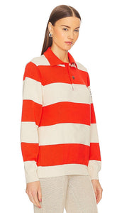 SIEDRES Ole Polo Sweater in Orange