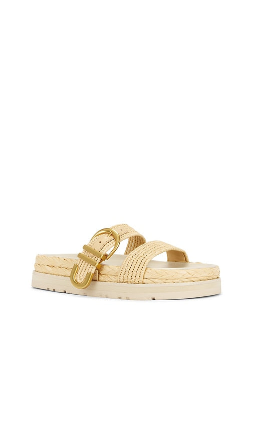 SIMKHAI Aida Buckle Sandal in Nude