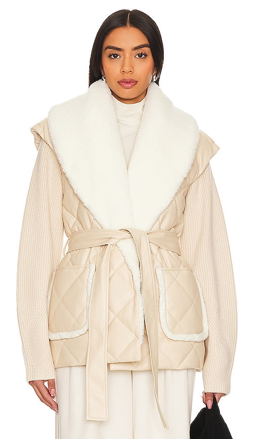 SIMKHAI Astra Puffer Jacket in Blush