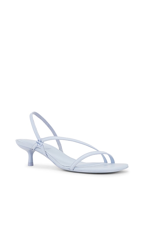 SIMKHAI Cedonia Stud Strappy Kitten Heel Sandal in Baby Blue