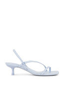 SIMKHAI Cedonia Stud Strappy Kitten Heel Sandal in Baby Blue | Periwinkle Sky Strappy Sandals for Women