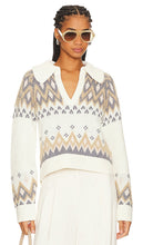 SIMKHAI Clarence Polo Pullover in Ivory - SIMKHAI Clarence Polo Pull en Ivoire - SIMKHAI Clarence 象牙色 Polo 套头衫 - SIMKHAI Clarence Polopullover in Elfenbein - SIMKHAI Clarence 폴로 풀오버 아이보리 색상 - Polo SIMKHAI Clarence in avorio