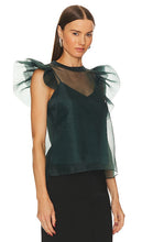SIMKHAI Corina Blouse in Dark Green