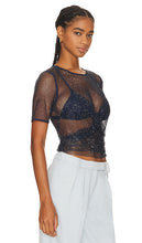 SIMKHAI Electra Baby Tee in Black
