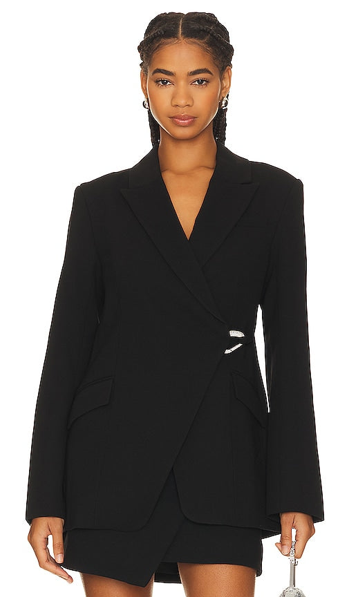 SIMKHAI Eva Blazer in Black - Blazer Eva SIMKHAI en noir - SIMKHAI Eva 黑色西装外套 - SIMKHAI Eva Blazer in Schwarz - SIMKHAI 에바 블레이저 블랙 색상 - Blazer SIMKHAI Eva in nero