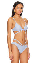 SIMKHAI Harlen Bikini Top in Blue