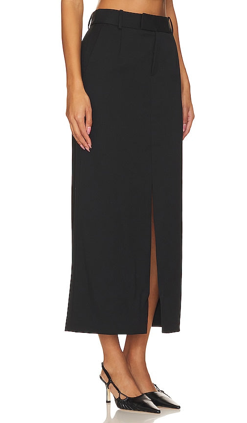 SIMKHAI Jalda Straight Skirt in Black