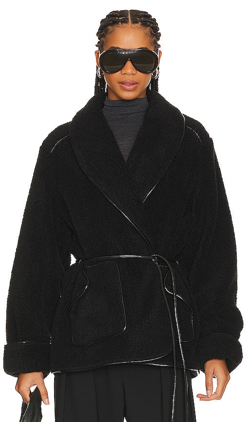 SIMKHAI Kimia Jacket in Black - SIMKHAI Veste Kimia en Noir - SIMKHAI Kimia 黑色夹克 - SIMKHAI Kimia Jacke in Schwarz - SIMKHAI Kimia 자켓 색상 - Giacca SIMKHAI Kimia in nero