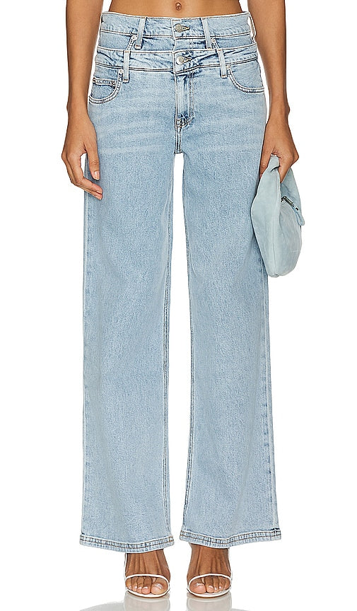 SIMKHAI Kove Double Waistband in Blue - Ceinture double SIMKHAI Kove en bleu - SIMKHAI Kove 蓝色双腰带 - SIMKHAI Kove Doppelbund in Blau - SIMKHAI Kove 더블 웨이스트밴드 블루 색상 - Cintura doppia SIMKHAI Kove in blu