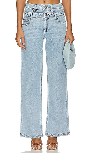 SIMKHAI Kove Double Waistband in Blue - Ceinture double SIMKHAI Kove en bleu - SIMKHAI Kove 蓝色双腰带 - SIMKHAI Kove Doppelbund in Blau - SIMKHAI Kove 더블 웨이스트밴드 블루 색상 - Cintura doppia SIMKHAI Kove in blu