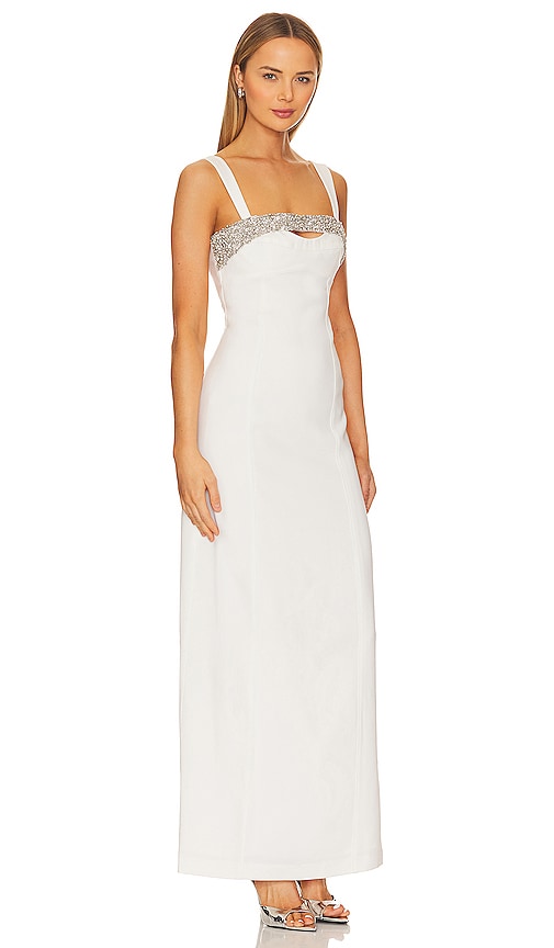 SIMKHAI Lenny Gown in White