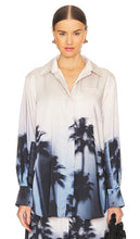 SIMKHAI Manon Shirt in Cream,Blue