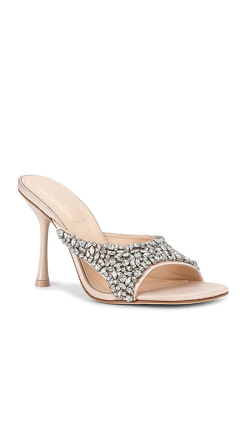 SIMKHAI Max Crystal Sandal in Nude