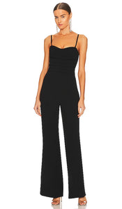 SIMKHAI Rebecca Bustier Jumpsuit in Black