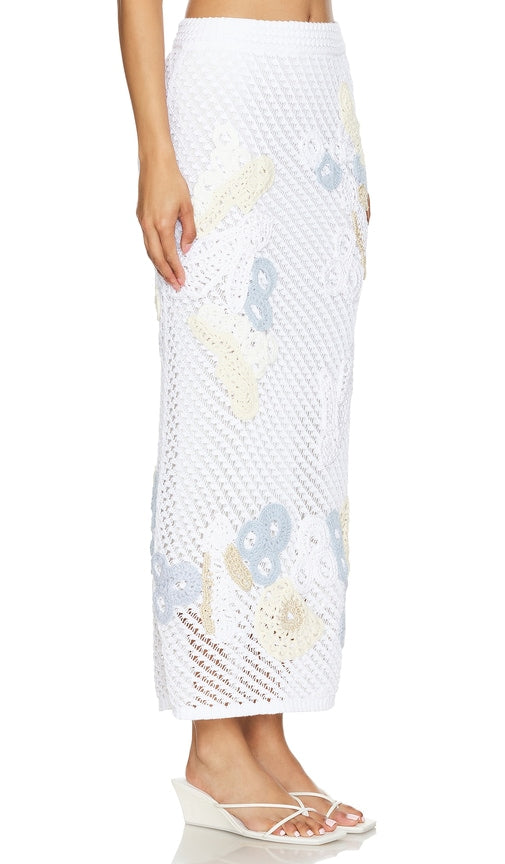 SIMKHAI Rova Skirt in Blue