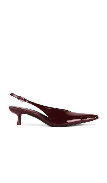 SIMKHAI Sylvie Slingback Heel in Burgundy | Cranberry Pump Heels for Women