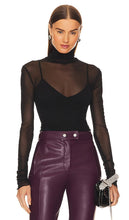 SIMKHAI Velora Bodysuit in Black - SIMKHAI Body Velora en Noir - SIMKHAI Velora 黑色连体衣 - SIMKHAI Velora-Body in Schwarz - SIMKHAI 벨로라 바디수트 - Body in velluto SIMKHAI in nero