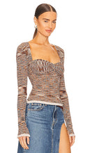 SIMKHAI Vensa Space Dye Top in Brown