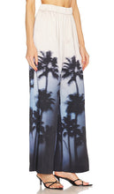 SIMKHAI Yvonne Wide Leg Pant in Cream,Blue