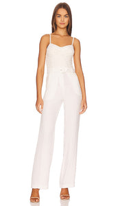 SIMKHAI Zaid Jumpsuit in Ivory