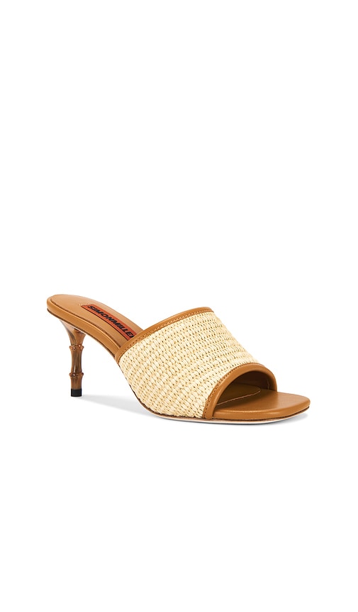 SIMONMILLER Playa Bamboo Heel in Tan