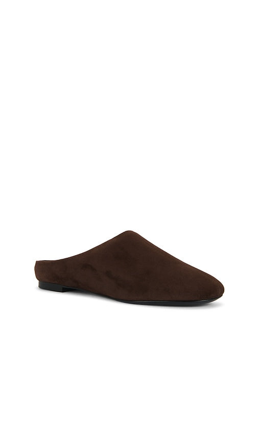SIMONMILLER Riad Suede Mule in Chocolate