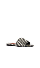 SIMONMILLER Stripe Salerno Sandal in Black