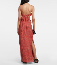 SIR Allegra floral ramie maxi dress