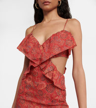 SIR Allegra floral ramie maxi dress