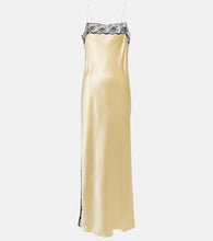 SIR Aries lace-trimmed silk slip dress. SIR Aries 蕾丝边真丝吊带裙