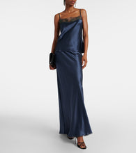 SIR Aries silk maxi skirt