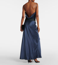 SIR Aries silk maxi skirt
