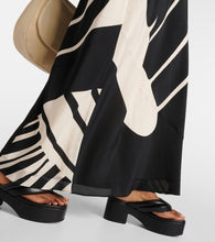 SIR Arte printed silk satin maxi dress