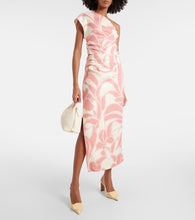 SIR Belletto printed linen maxi skirt