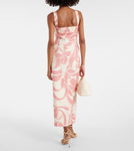 SIR Belletto printed linen midi dress