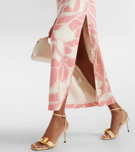 SIR Belletto printed linen midi dress