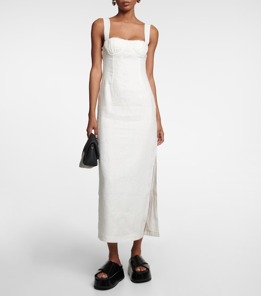 SIR Bettina linen midi dress