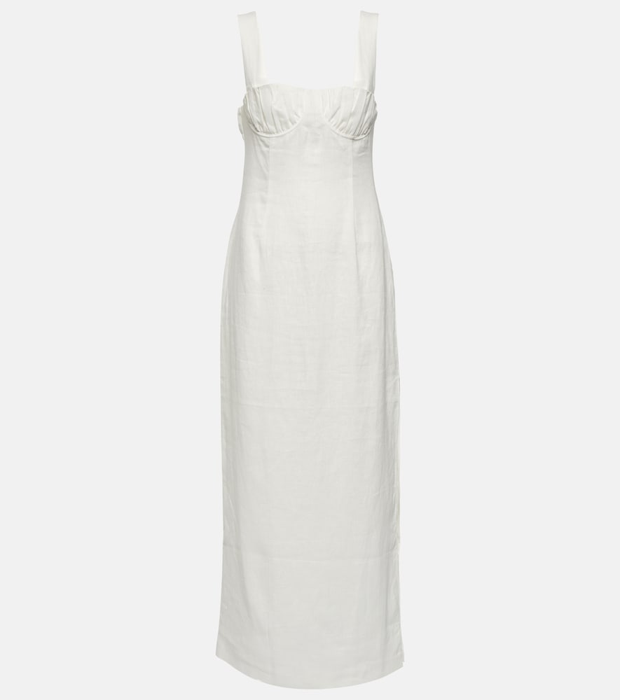 SIR Bettina linen midi dress. SIR Bettina 亚麻中长连衣裙