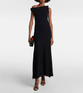 SIR Glow Twist cotton-blend midi dress