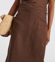 SIR Jerry linen midi skirt